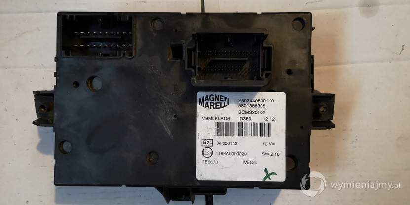 IVECO DAILY KOMPUTER BODY 5801386306 BCMS20I.02 zdjęcie 1