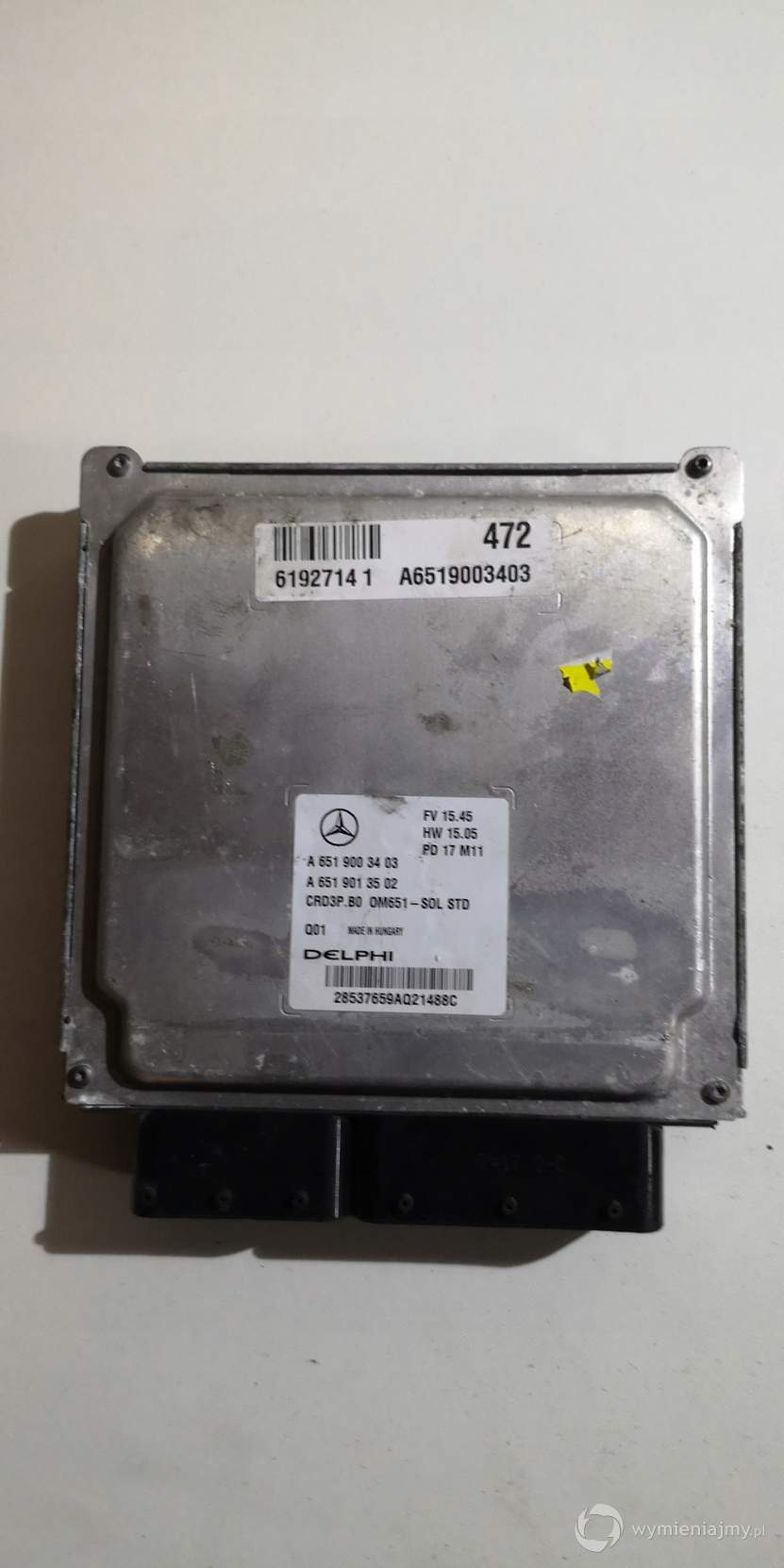 MERCEDES SPRINTER KOMPUTER A6519003403 A6519013502 zdjęcie 1
