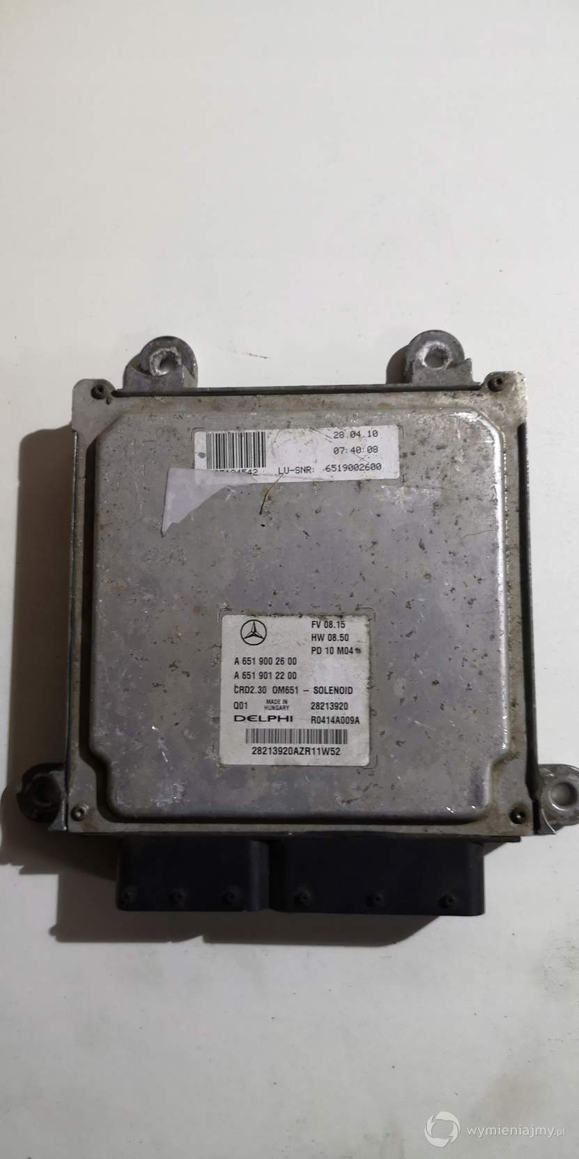 MERCEDES SPRINTER KOMPUTER A6519002600 A6519012200 zdjęcie 1