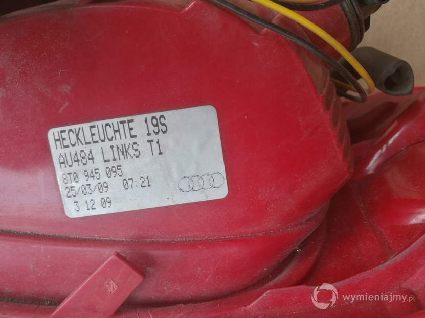 AUDI A5 LAMPA TYLNA LEWA 8t0945095 ORYGINAL zdjęcie 1
