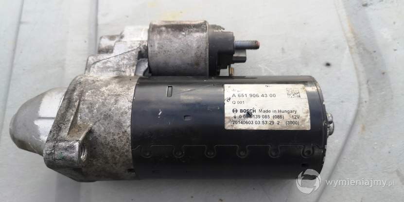Mercedes 2.2 Rozrusznik a6519064300 0001139085 zdjęcie 1