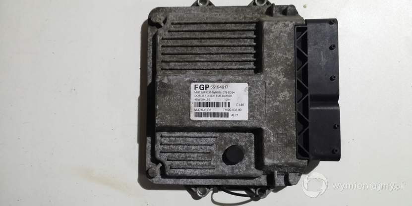 FIAT DOBLO KOMPUTER 55194017 MJD6JF.D3 OKAZJA zdjęcie 1