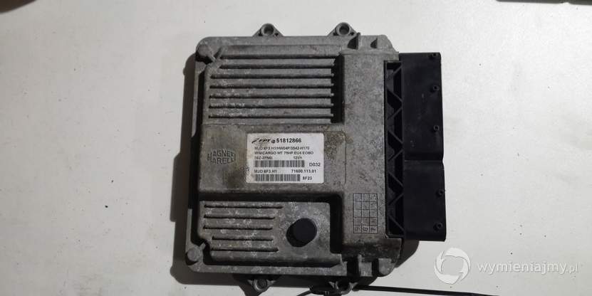 FIAT FIORINO KOMPUTER MJD6F3.H1 51812866 OKAZJA zdjęcie 1