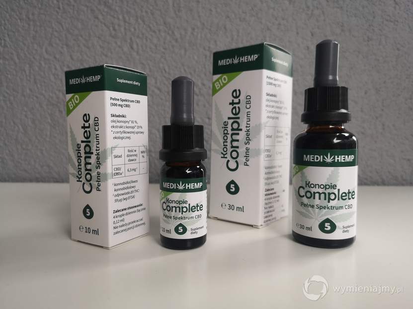 Certyfikowany Olej CBD MediHemp Bio 100% naturalny zdjęcie 1